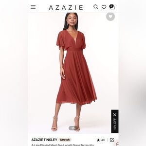 Azazie Tinsley Bridesmaids Dress terracotta 4